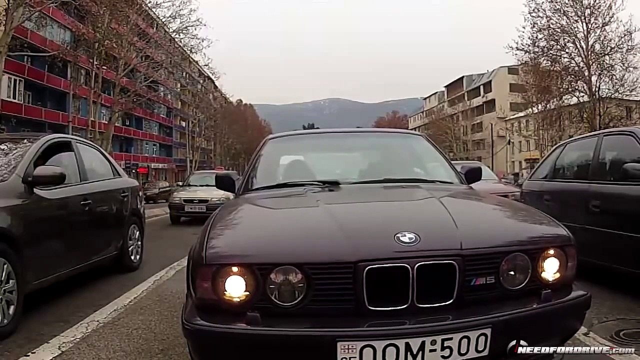 BMW E34 M5 Driving/Drifting in TBILISI streets
