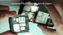 Blackberry Torch 9800 Sim Card Tray Replacement (Disoldering/Soldering is Not Shown)