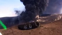 Iceland Eyjafjallajökull Volcano - Huge rocks falling from the sky - Crazy tourists