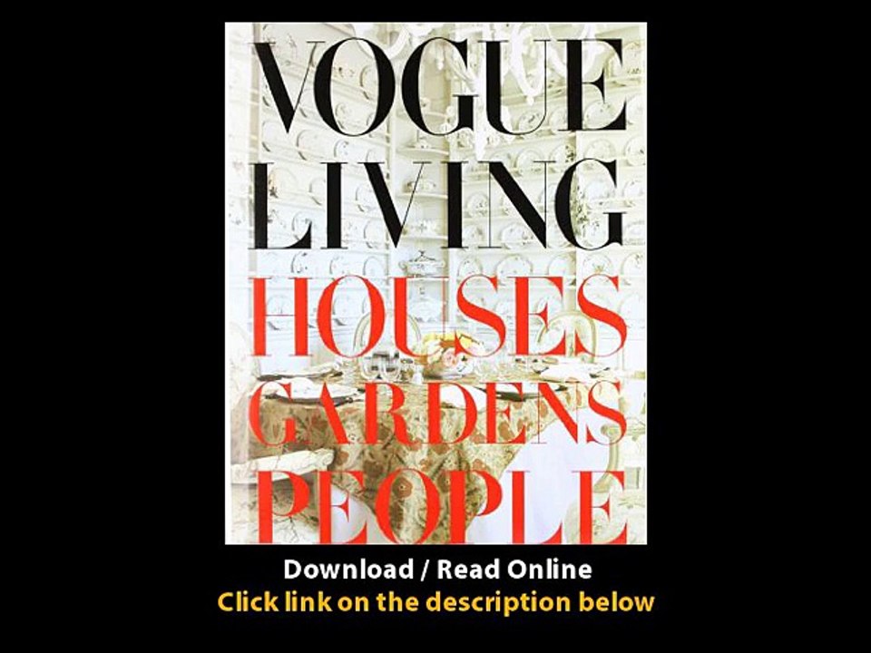 Download Vogue Living Houses Gardens People By PDF