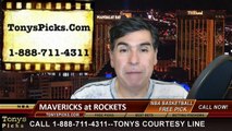 Houston Rockets vs. Dallas Mavericks Game 5 Odds Free Pick Prediction NBA Playoff Preview 4-28-2015