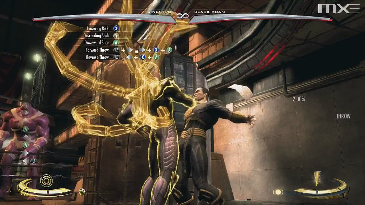 Injustice: Gods Among Us - Sinestro Moveset HD