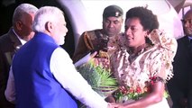 His Excellency Narendra Modi Prime Minister of India arrives in Fiji