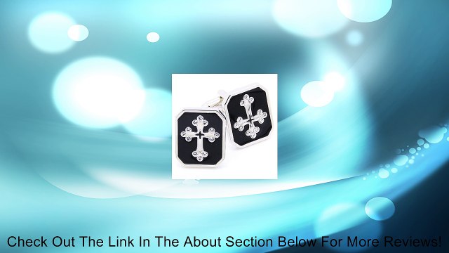 EOVE Black Backed Crystal Cross Cufflinks Review