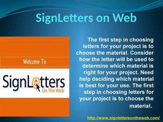 Sign Letters For Sale online