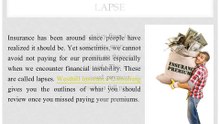 Lapses in Insurance Coverage