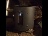 Experimental wood gasification stove
