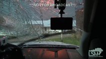 Mega Hail destroys windshield in north Texas