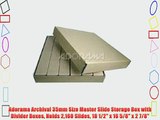 Adorama Archival 35mm Size Master Slide Storage Box with Divider Boxes Holds 2160 Slides 18