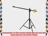 CowboyStudio Pro Video Counter Weight Boom Set with Light Stand Boom Arm and Counter Weight