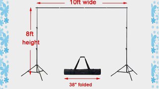CowboyStudio Photography Video 10-Feet Heavy Duty Backdrop Background Support System with Case