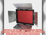 Yongnuo Professional LED Video Light Flash YN300-II With 300pcs Lamps 4 color sheets for DSLR