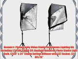 Neewer? Photography Video Studio Continuous Lighting Kit including (2)45W 5500K CFL Daylight