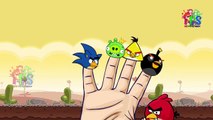 Finger Family Jelly Gummy Bear Children Cartoon Songs | Finger Family Angry Birds Cartoon
