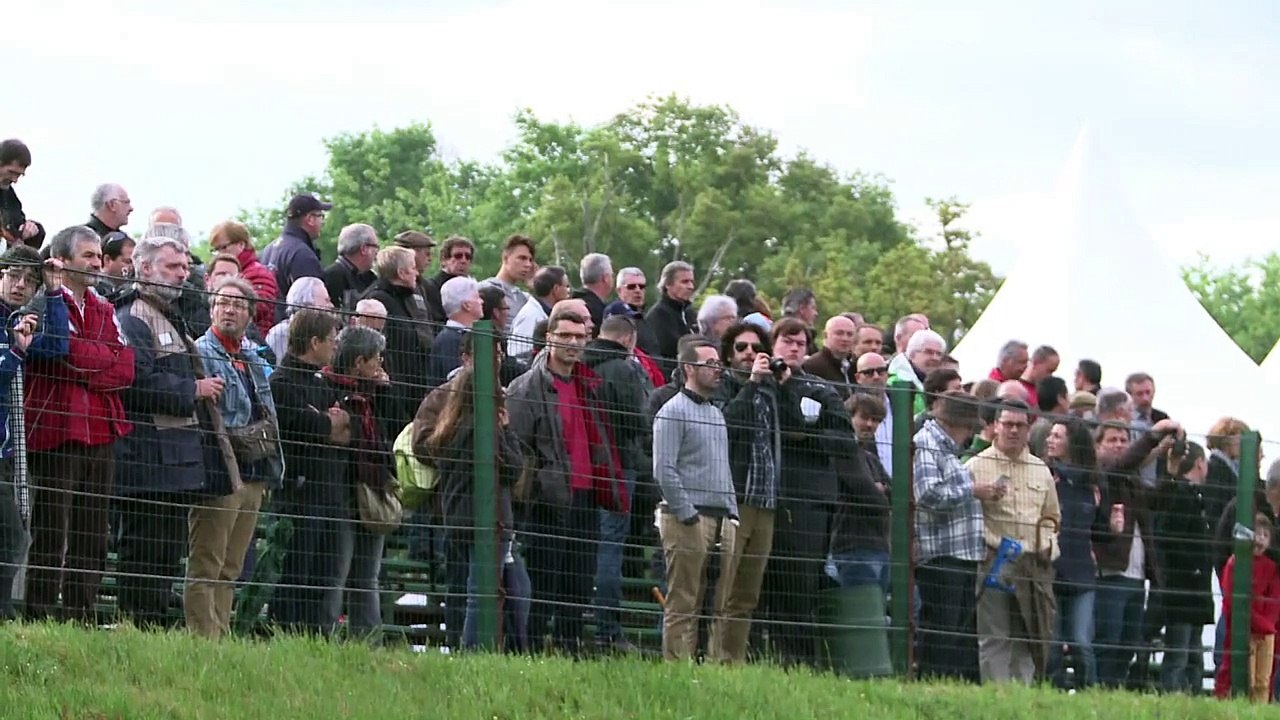 Vintage cars on French roads for classic race