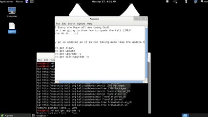 how to update the kali linux