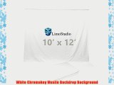 LimoStudio Photo Muslin Photography Backdrop Background 10 X 12 Ft Screen White Muslin Backdrop