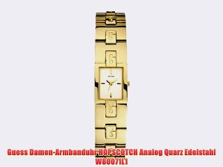 Guess DamenArmbanduhr HOPSCOTCH Analog Quarz Edelstahl