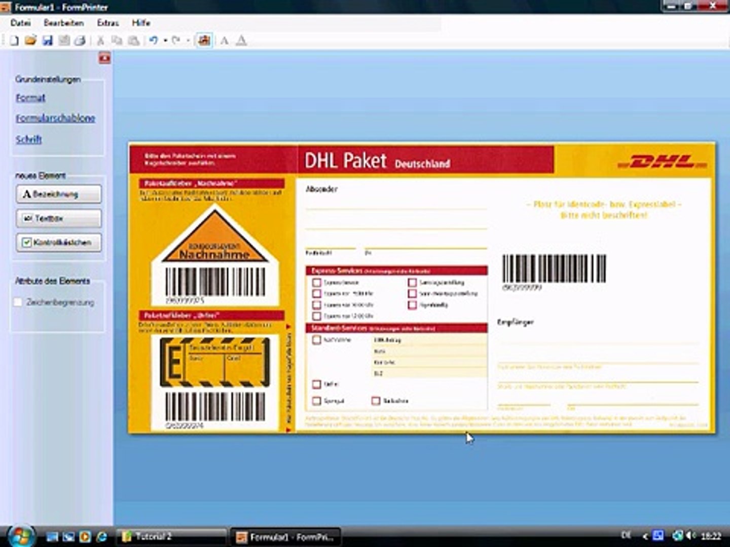 Formular erstellen - FormPrinter Tutorials