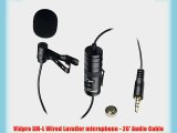 Nikon D5300 Digital Camera External Microphone Vidpro XM-L Wired Lavalier microphone - 20'