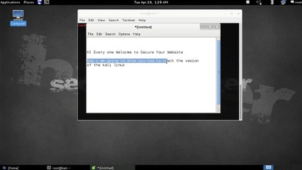 How to check the version of  kali linux