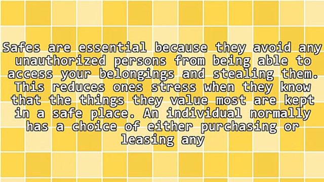 Advantages Of Utilizing Rental Safes