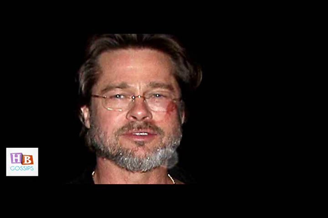 Brad Pitt Blames Face Scrape on Wearing Flip Flops 2015