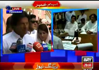 Imran Khan Media Talk Outside LRH After Visiting Injured People - 28th April 2015 - Explained why He Didn't Visited Yesterday