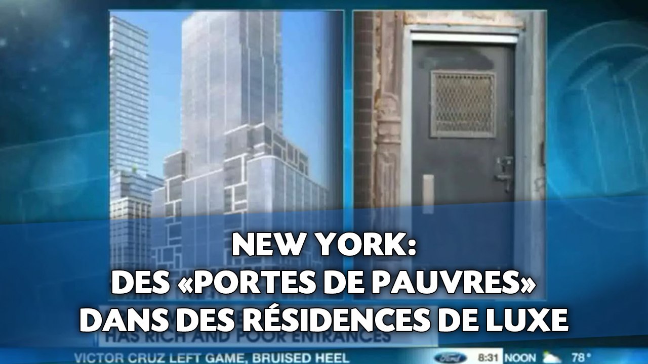 New York: Des «portes de pauvres» dans des résidences de luxe