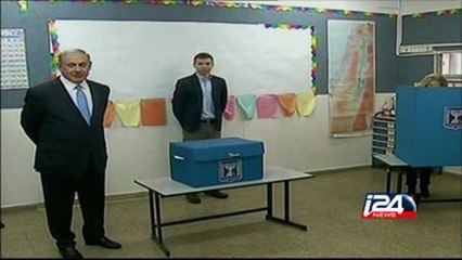 Benyamin Netanyahou vote a Jerusalem