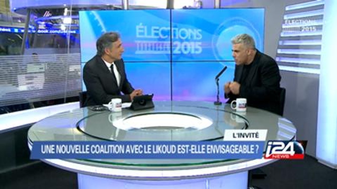 Interview de Yaïr Lapid sur i24news