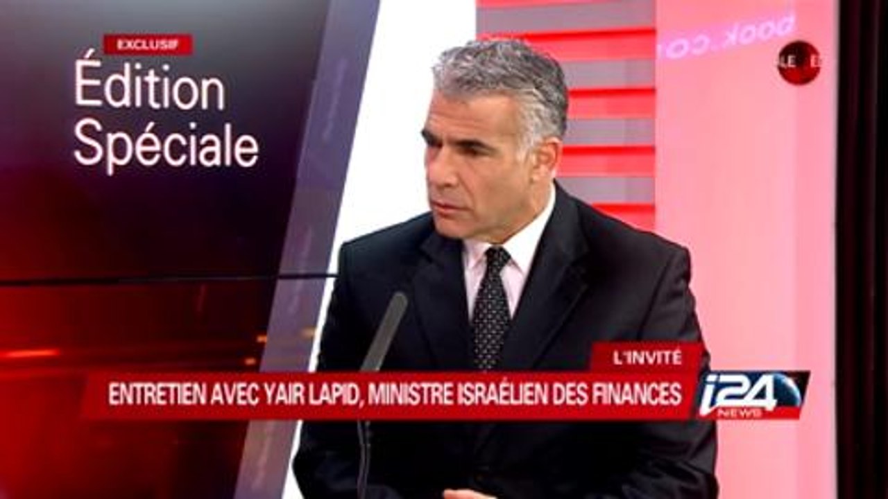 Interview exclusive de Yair Lapid, ministre des Finances, au Grand direct d'i24news - 18/11/2014.