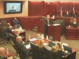 James Holmes seen and heard on hospital bed in Theater Shooting Trial opening statements Day 1