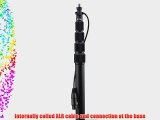 K-Tek KE-89CC Avalon Series Aluminum Microphone Boompole with Internal Coiled XLR Cable extends