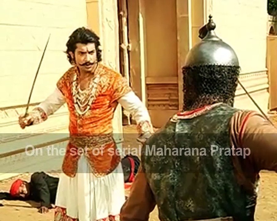 On the set of serial Maharana Pratap