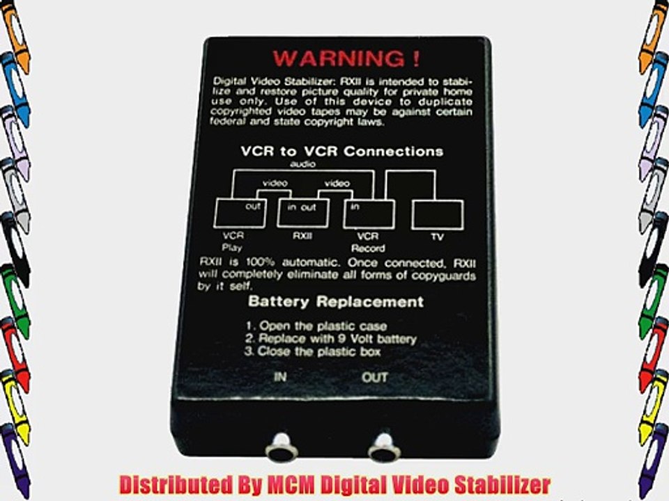 Distributed By MCM Digital Video Stabilizer