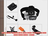 Excelvan Head Chest Harness Strap Belt Mount With j Hook w/ Pouch   Extendable Handheld Pole