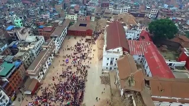 Drone Footage Captures Aftermath of Nepal Earthquake
