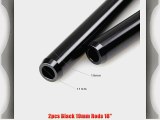 2pcs Black 19mm Rods 18