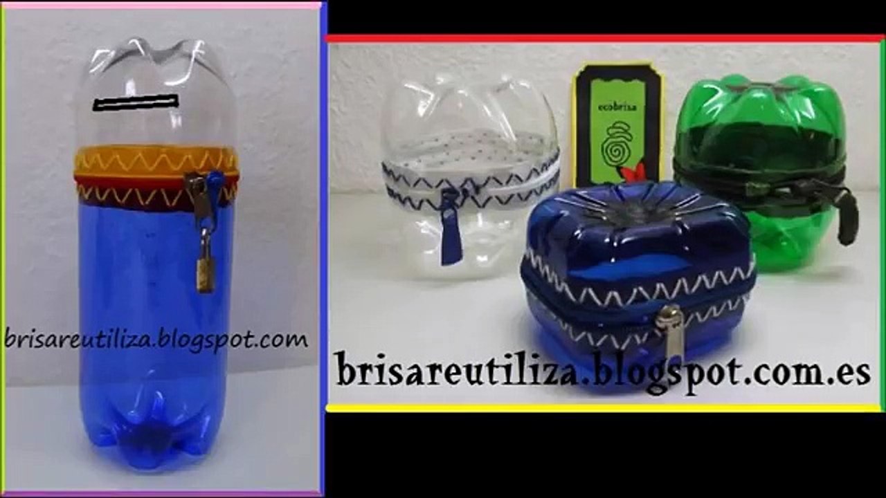 68. DIY ALCANCÍA, HUCHA, MONEDERO (RECICLAJE DE BOTELLAS DE PLÁSTICO)
