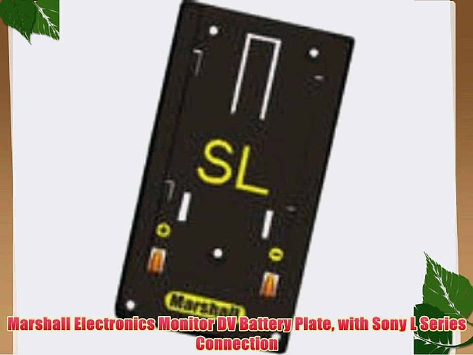 Marshall Electronics Monitor DV Battery Plate with Sony L Series Connection