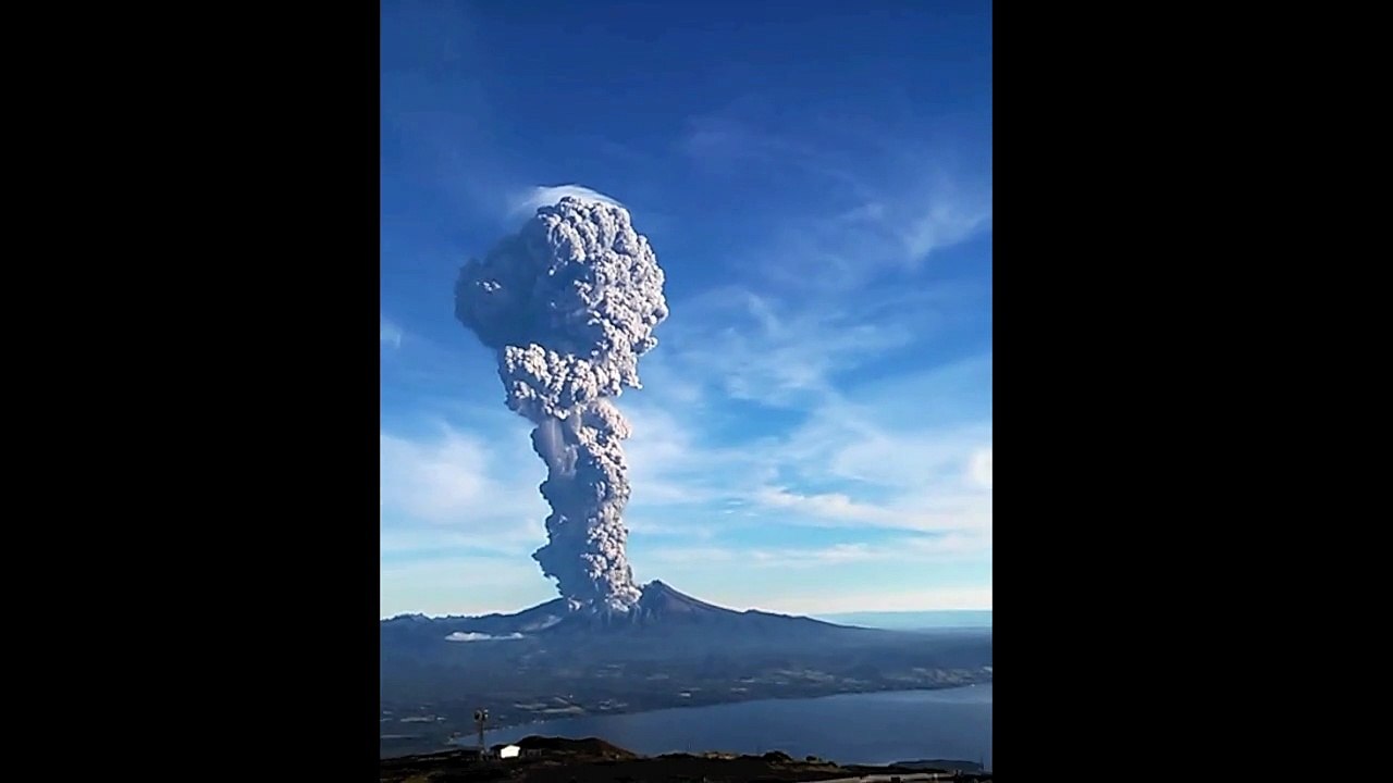 Capixaba filma erupção de vulcão no Chile