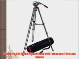 Manfrotto MVT502AM Video Tripod with Telescopic Twin Legs (Black)