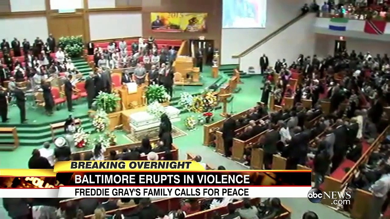 Freddie Gray's Family Calls for End to Baltimore Chaos