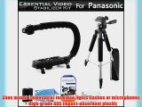 Essential Video Stabilizer Kit For Panasonic HC-X920 HC-V720 HC-V520 HC-V210 HC-V110 HDC-TM41H