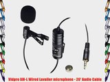 Canon EOS 70D Digital Camera External Microphone Vidpro XM-L Wired Lavalier microphone - 20'