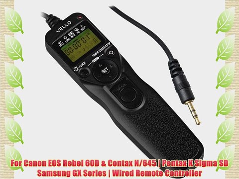 Vello Shutterboss Version II Timer Remote Switch for Canon with Sub Mini Connection - Canon