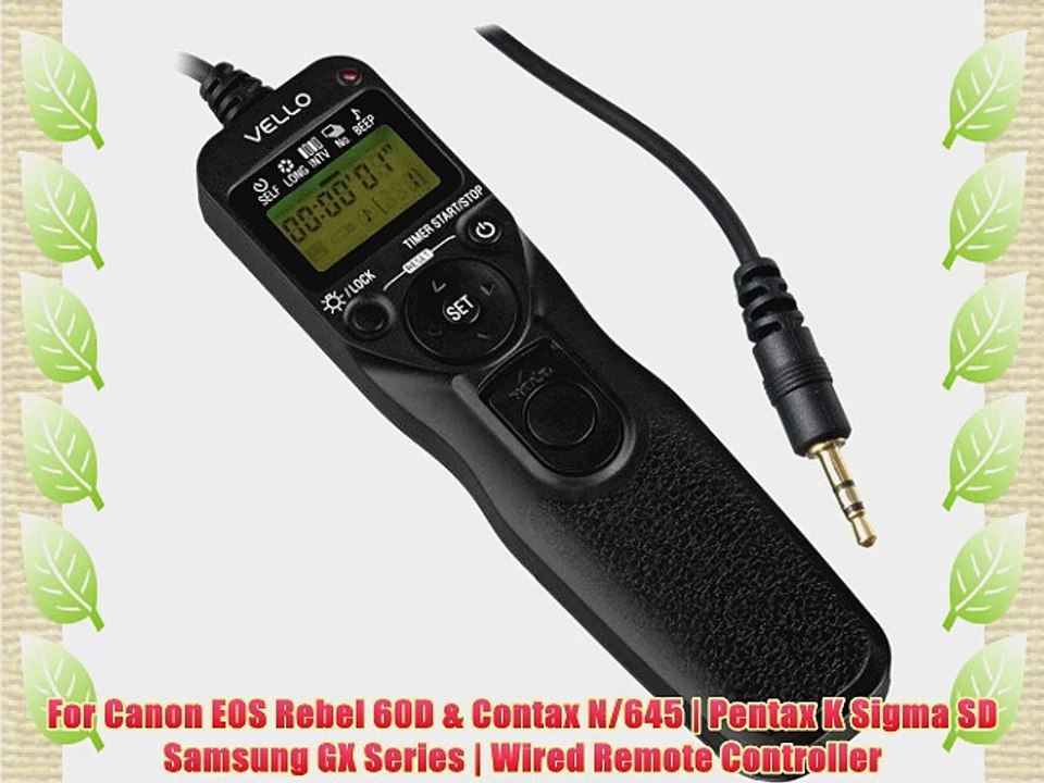 Vello Shutterboss Version II Timer Remote Switch for Canon with Sub Mini Connection - Canon