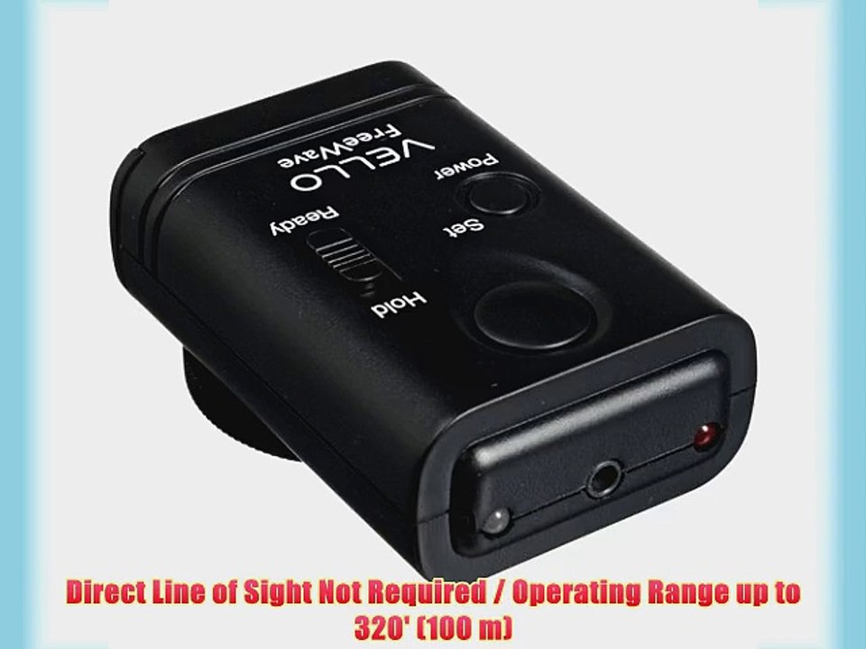 Vello FreeWave Wireless Remote Shutter Release for Nikon DC-2 Connection - Canon EOS:60D