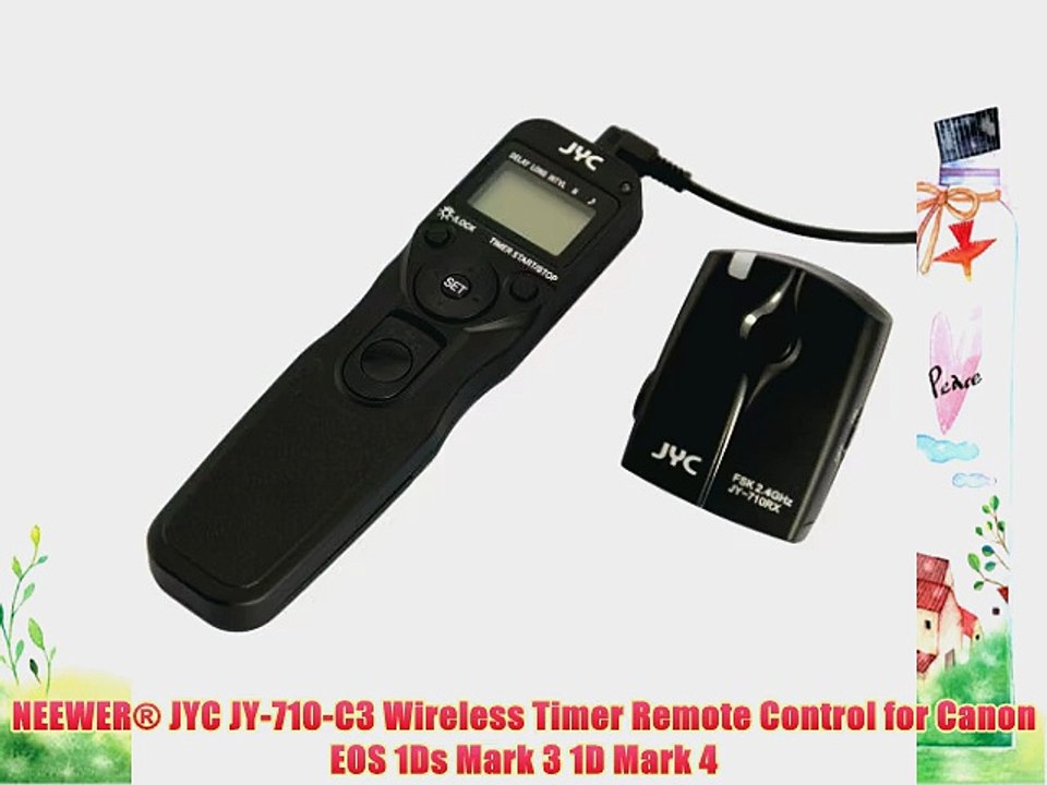 NEEWER? JYC JY-710-C3 Wireless Timer Remote Control for Canon EOS 1Ds Mark 3 1D Mark 4